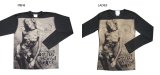 #acrophobia-t003 Rumiak Bleaching Print long sleeves T-shirts -Butterfly-